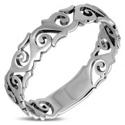 Sterling Silver Waves Ring, rp754